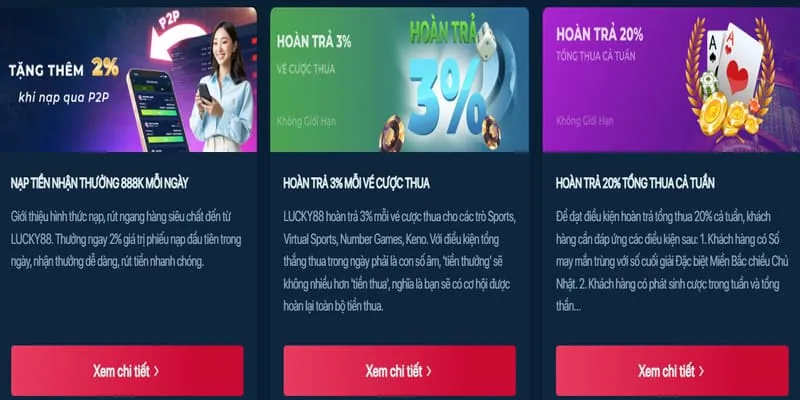 Thưởng nạp tiền hàng ngày hấp dẫn tại RW88